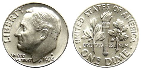 1974 d dime value|1974 dime worth today.